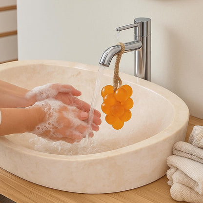 Handcrafted Hanging Grape Soaps