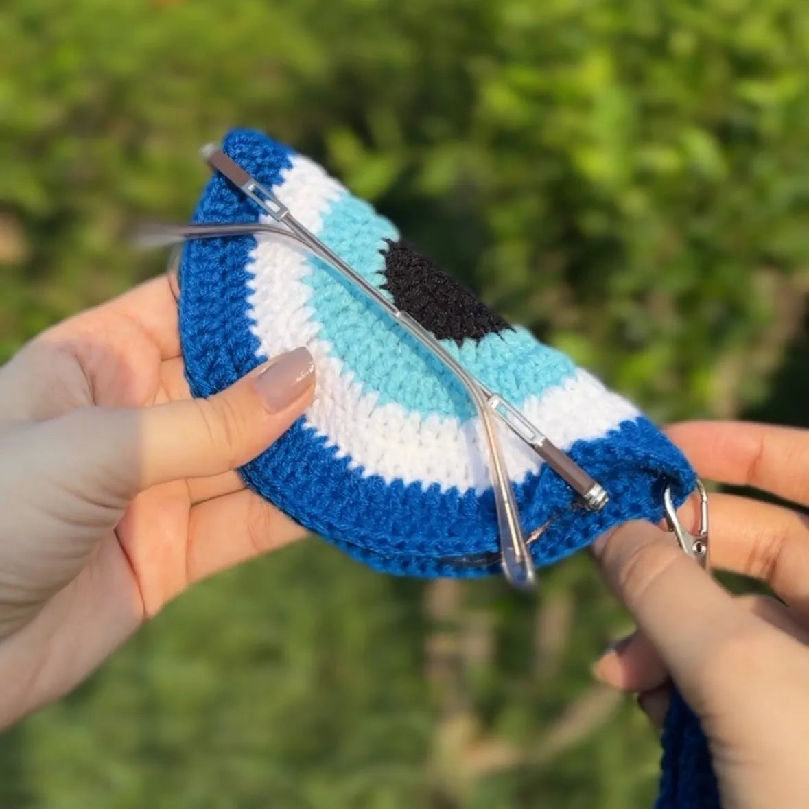 Evil Eye Specs Holder With Strap