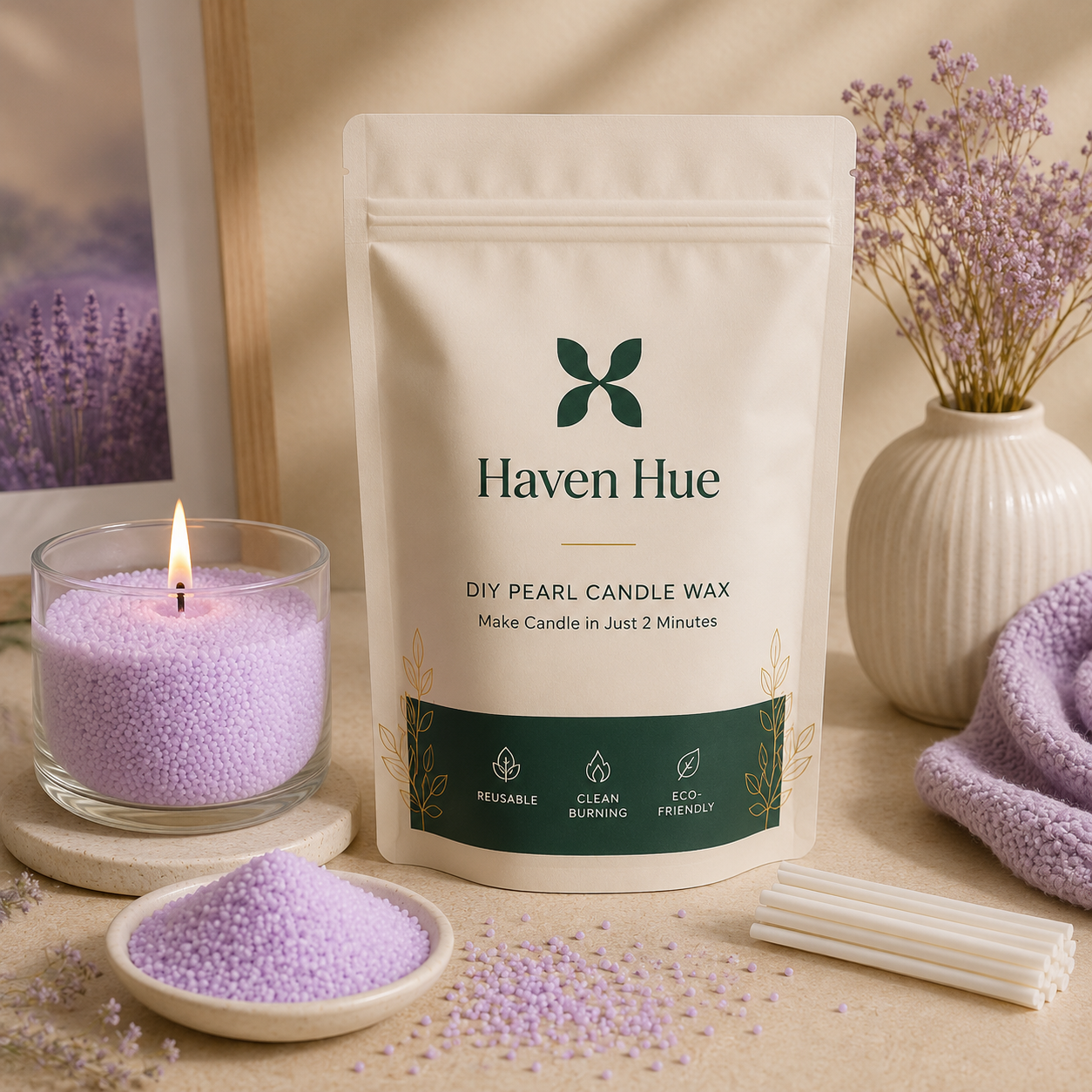 Lavender Pearl Wax