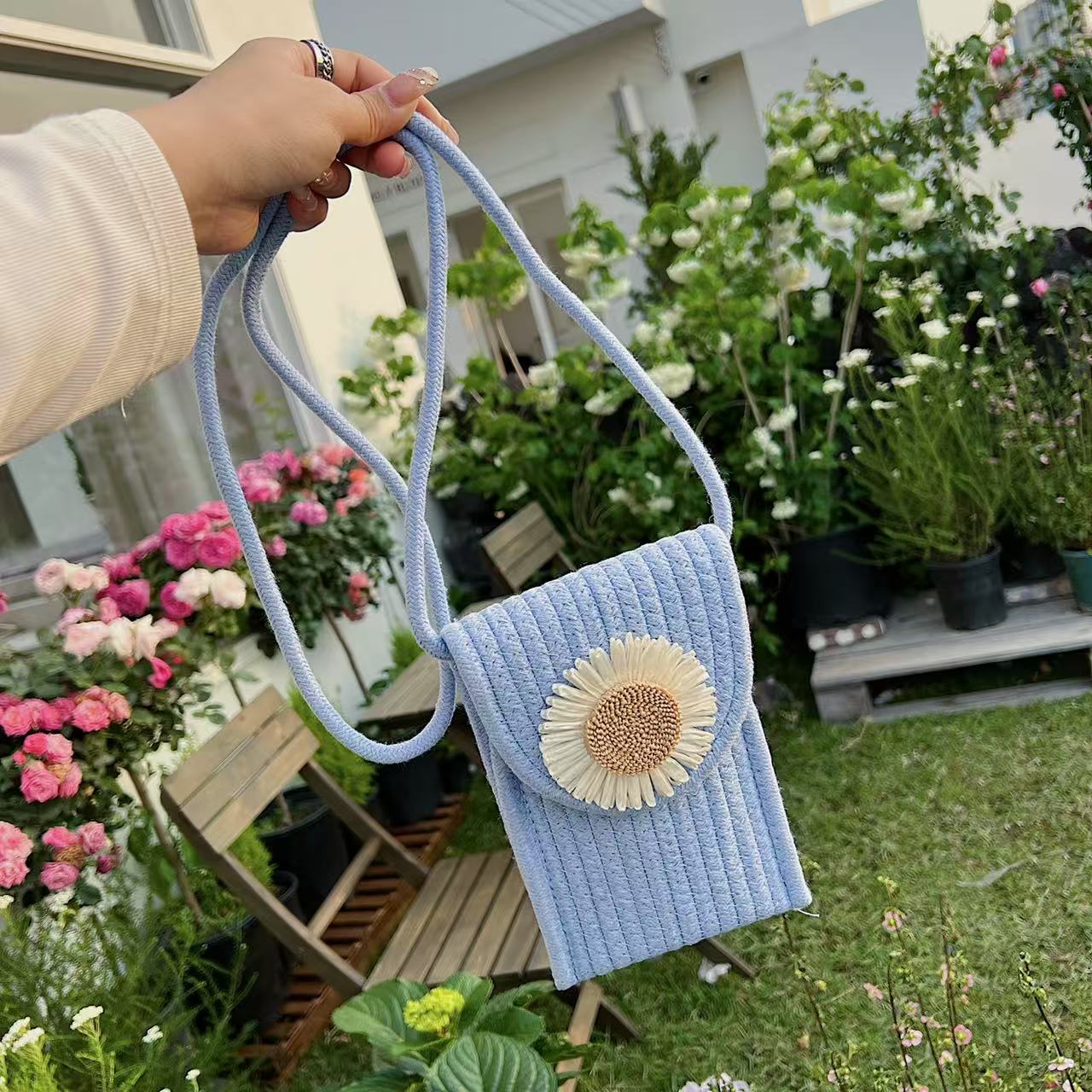 Bloom Handmade Phone Sling Bag – Carry Light, Stay Stylish