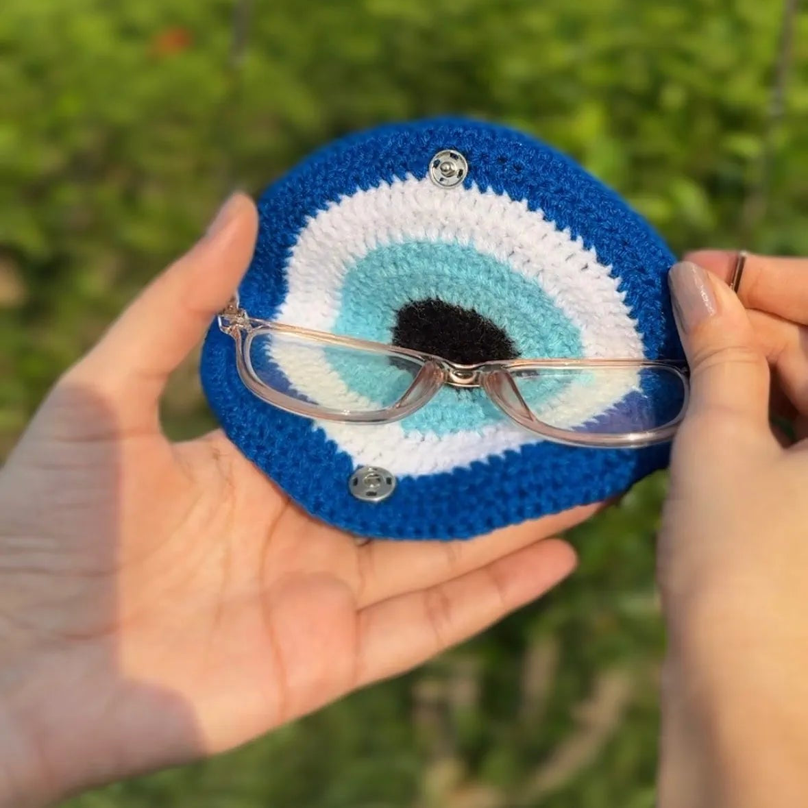 Evil Eye Specs Holder With Strap