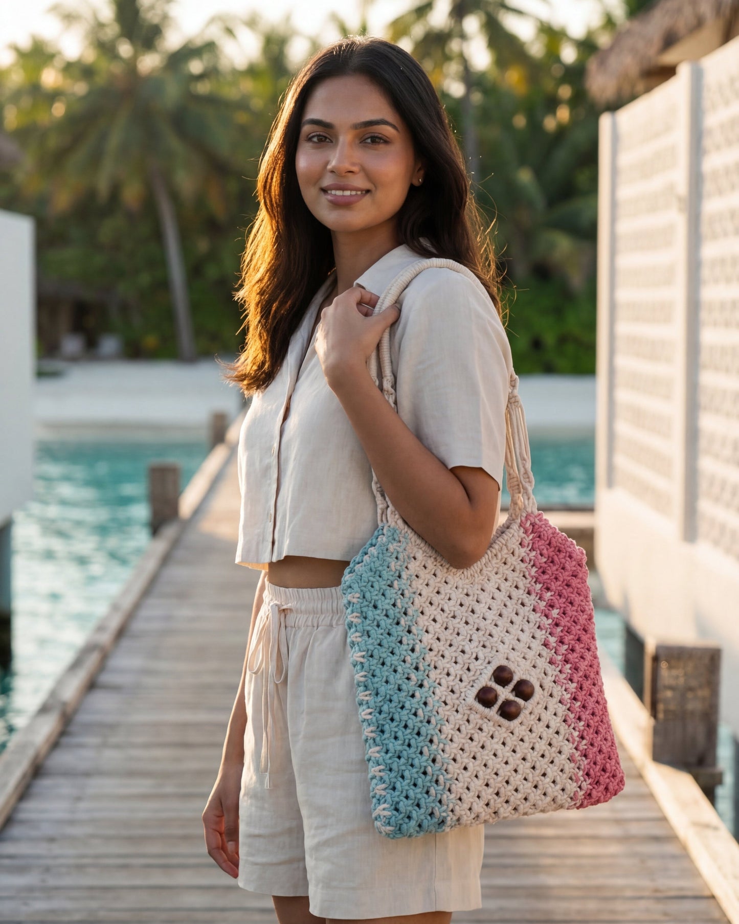 Aura Stripe Everyday Tote