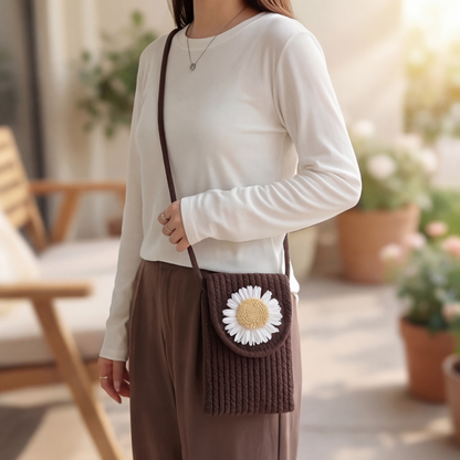 Daisy Handmade Phone Sling Bag – Carry Smart, Look Effortless