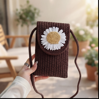 Daisy Handmade Phone Sling Bag – Carry Smart, Look Effortless
