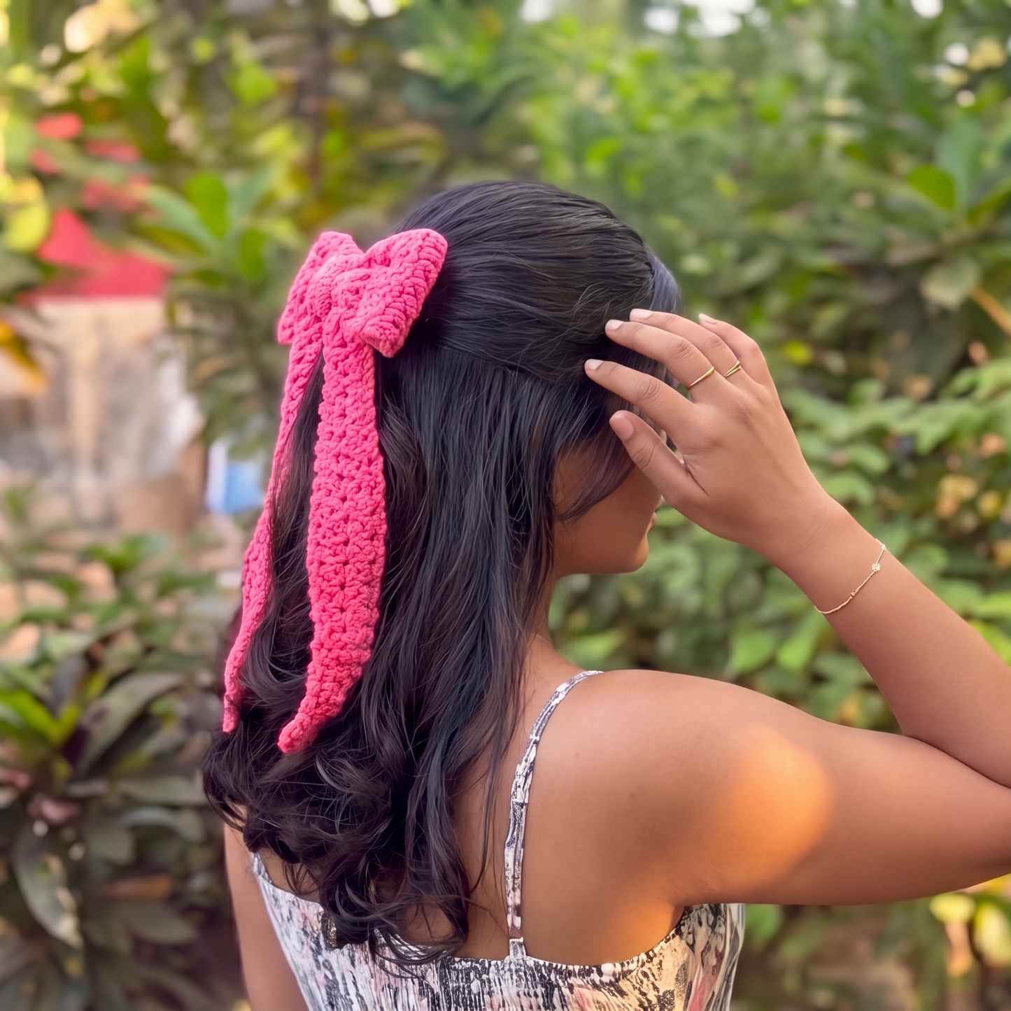 Blush Statement Hair Bow
