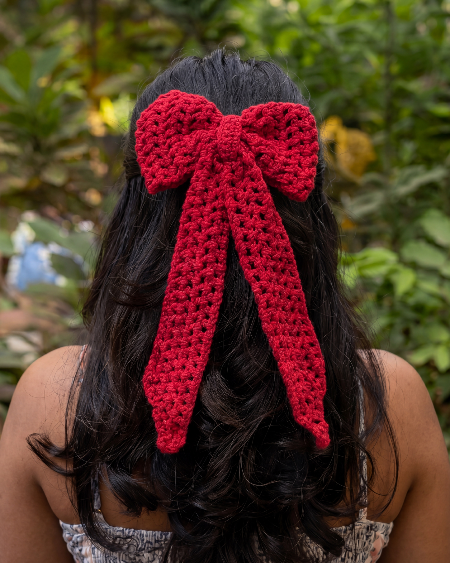 Scarlet Blossom Hair Bow