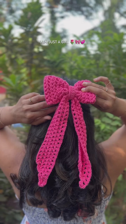 Blush Statement Hair Bow